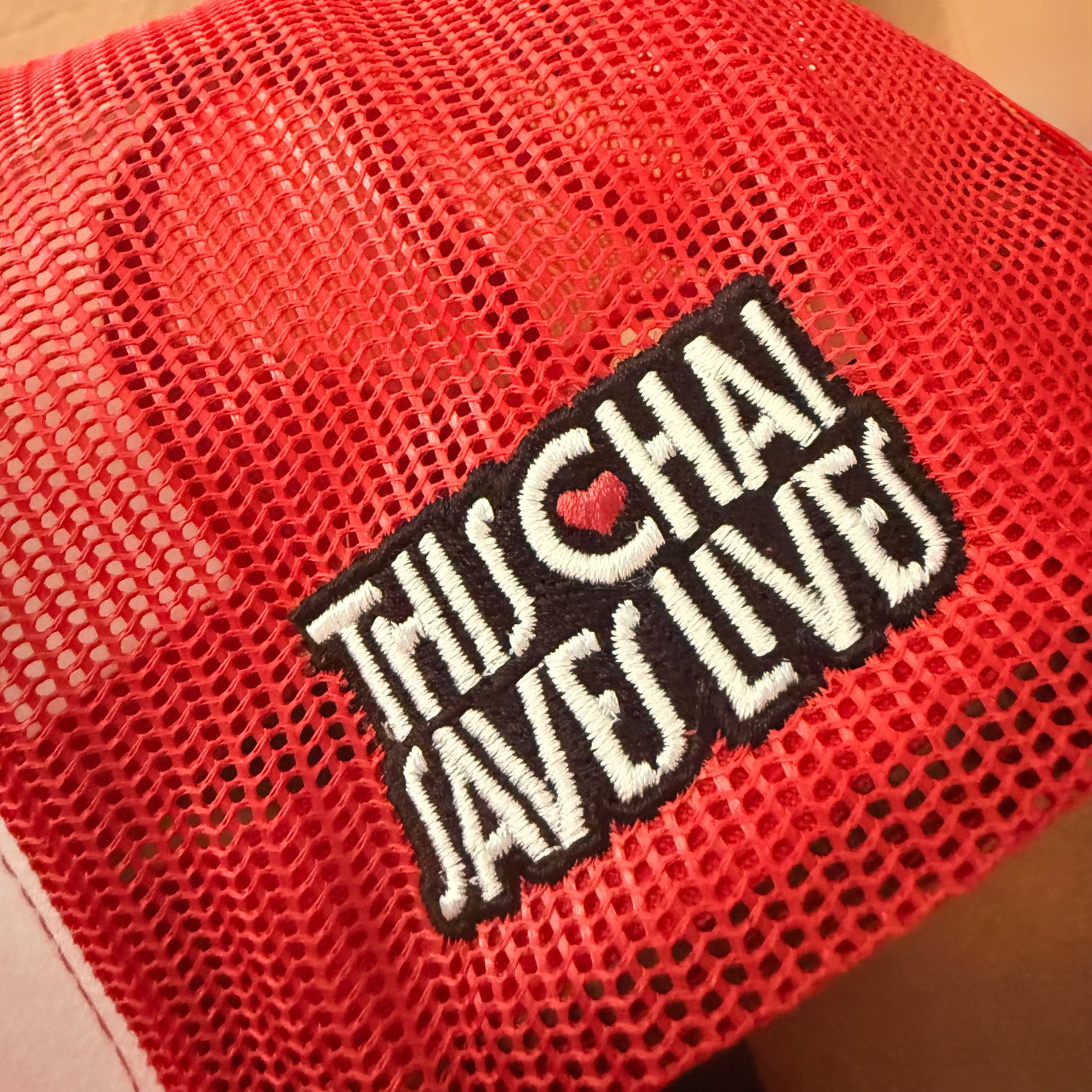 CJC Red & White Trucker Hat