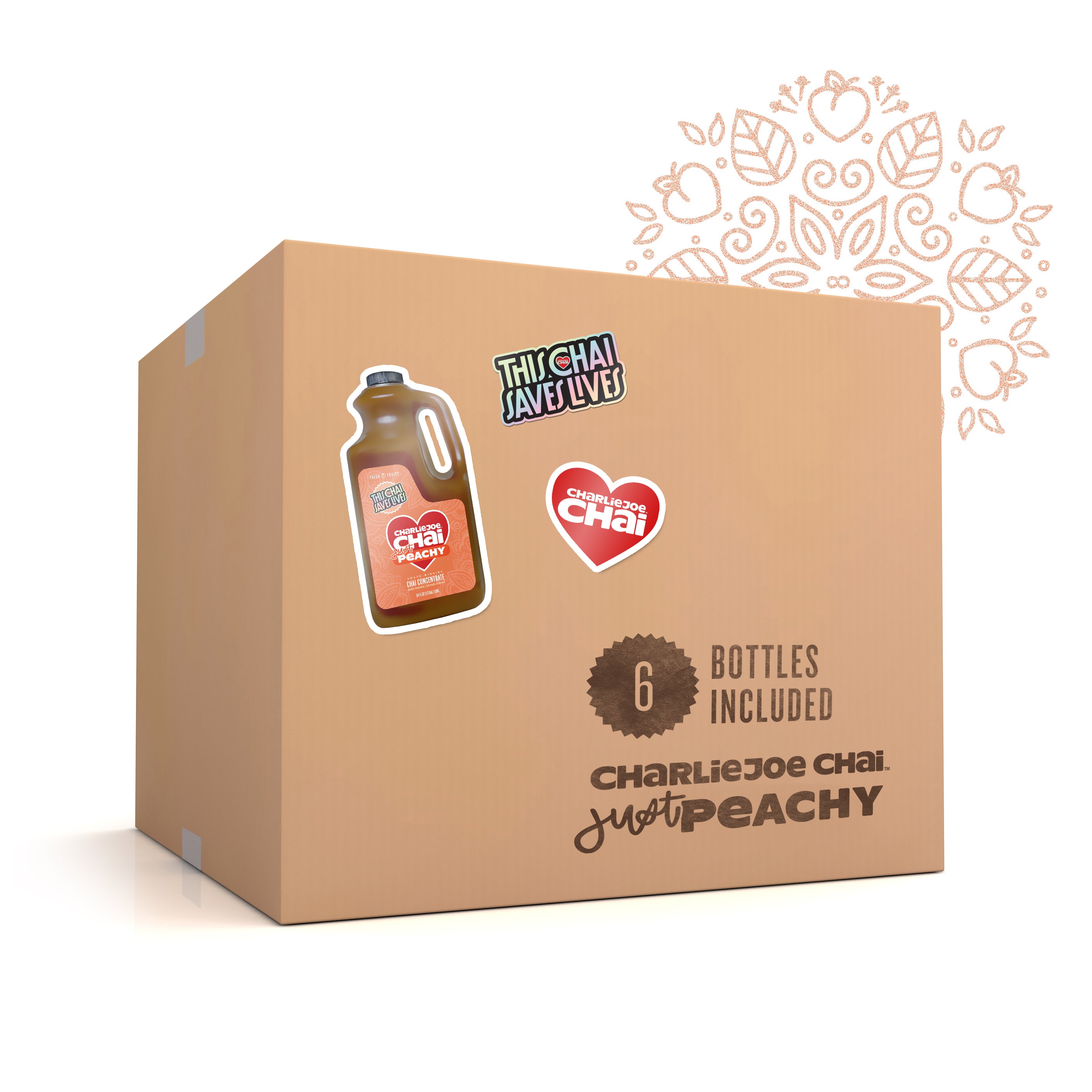 Just Peachy Case (6 bottles) – CharlieJoe Chai