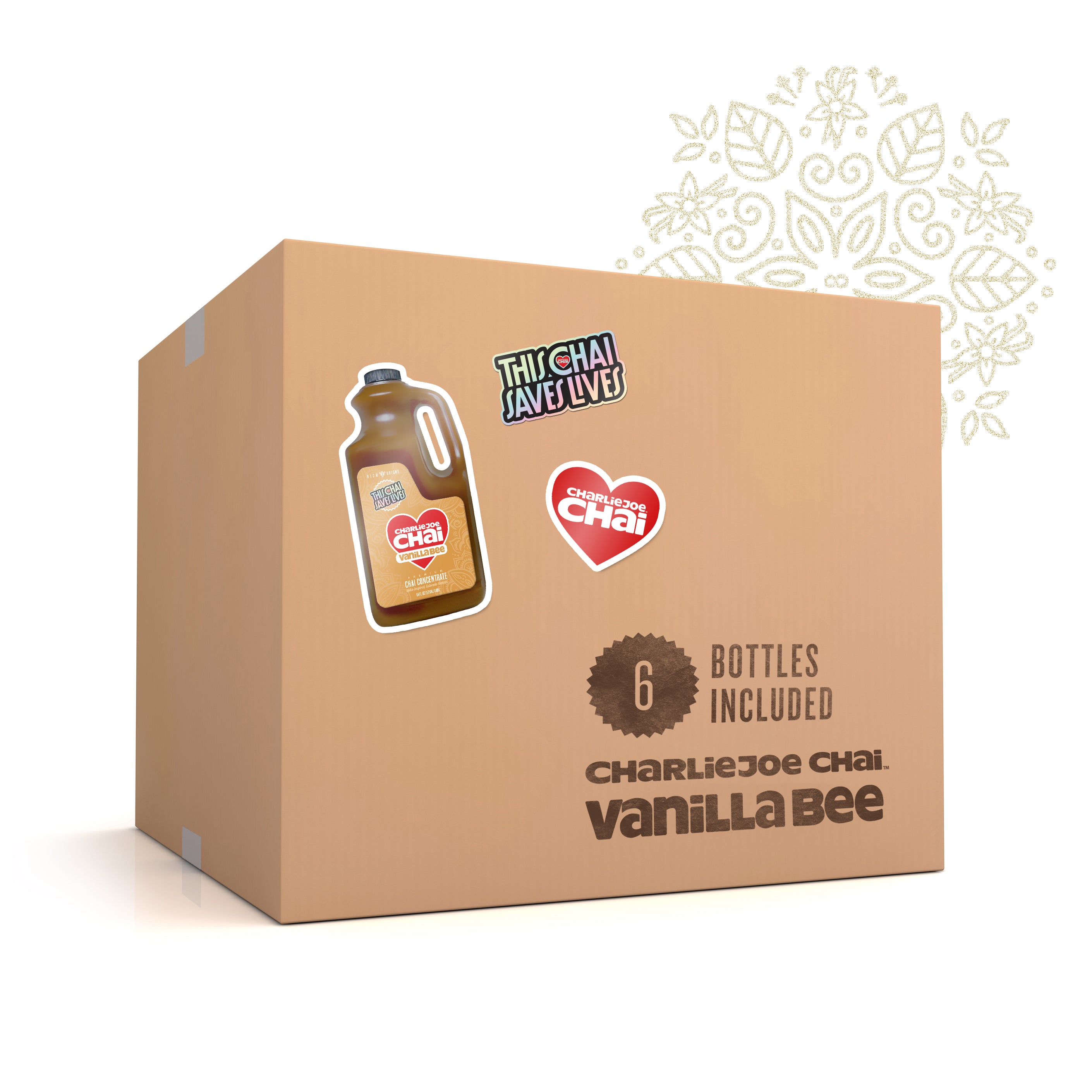 Vanilla Bee Case (6 bottles) – CharlieJoe Chai