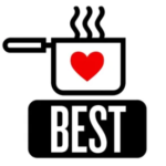 A black and white picture of a pan with the word " best ".
